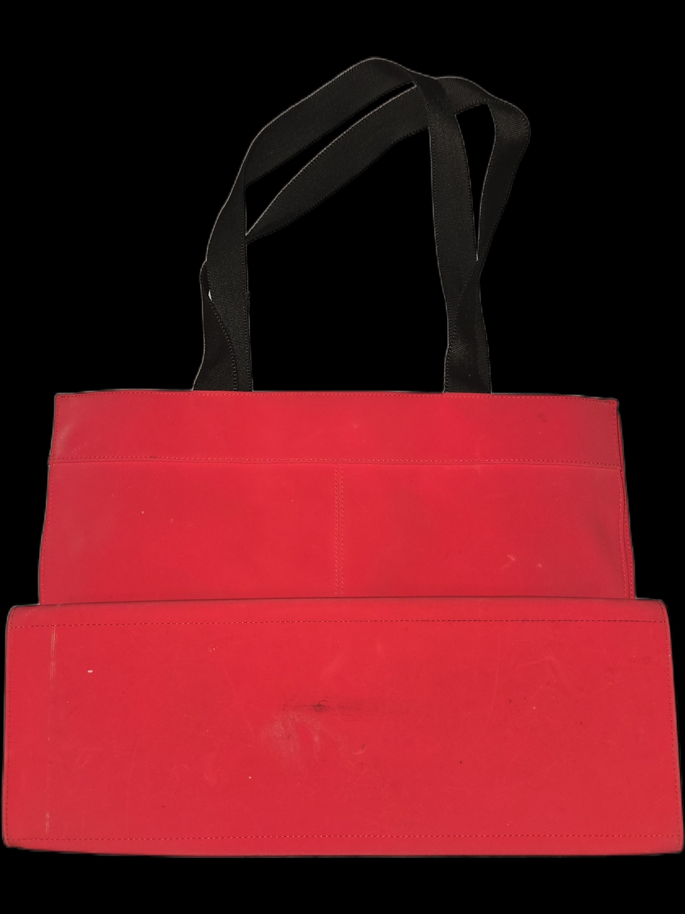 Tommy Hilfiger Red Canvas Tote Bag - Picture 2 of 6